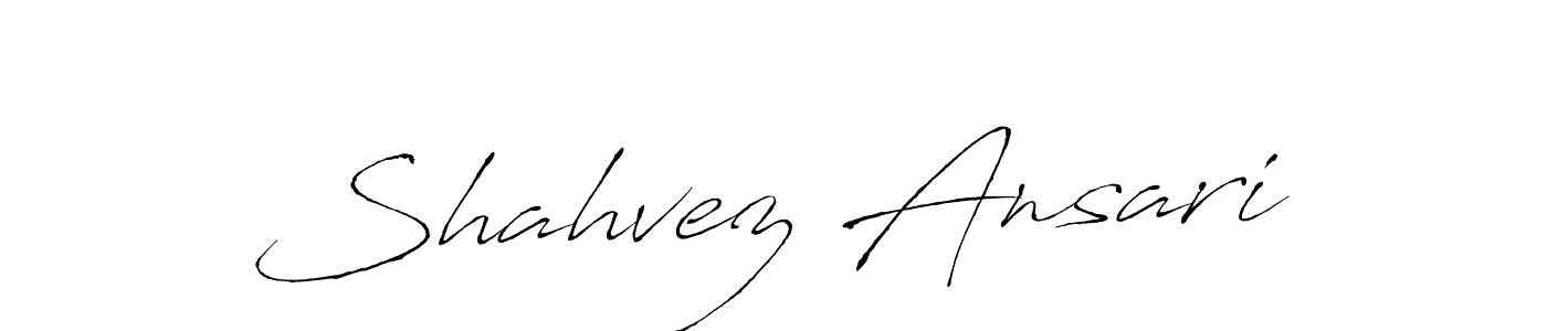 Make a beautiful signature design for name Shahvez Ansari. Use this online signature maker to create a handwritten signature for free. Shahvez Ansari signature style 6 images and pictures png