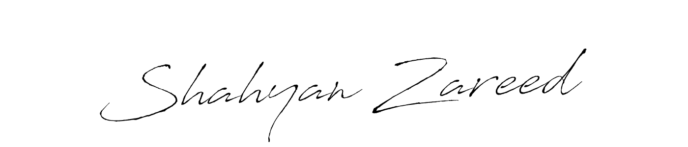 Make a short Shahyan Zareed signature style. Manage your documents anywhere anytime using Antro_Vectra. Create and add eSignatures, submit forms, share and send files easily. Shahyan Zareed signature style 6 images and pictures png