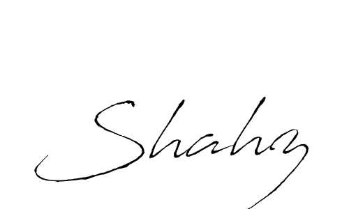 How to make Shahz signature? Antro_Vectra is a professional autograph style. Create handwritten signature for Shahz name. Shahz signature style 6 images and pictures png