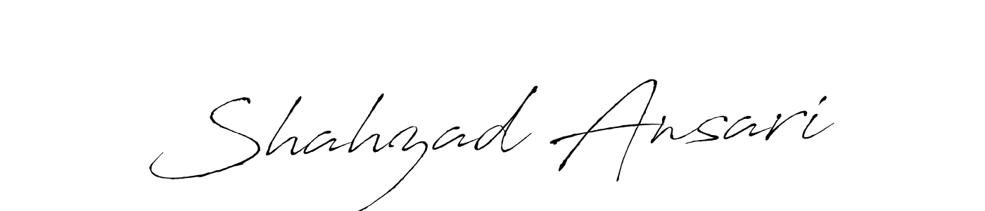 Design your own signature with our free online signature maker. With this signature software, you can create a handwritten (Antro_Vectra) signature for name Shahzad Ansari. Shahzad Ansari signature style 6 images and pictures png