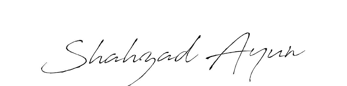 You should practise on your own different ways (Antro_Vectra) to write your name (Shahzad Ayun) in signature. don't let someone else do it for you. Shahzad Ayun signature style 6 images and pictures png