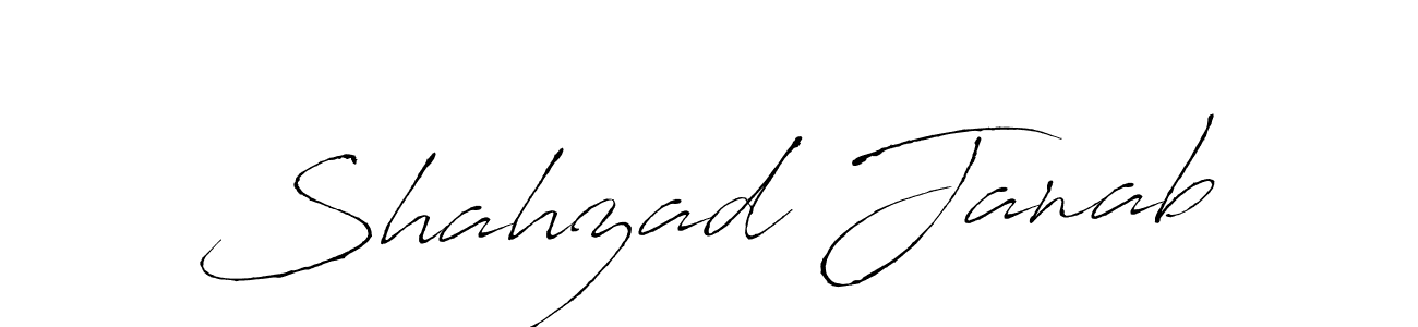 It looks lik you need a new signature style for name Shahzad Janab. Design unique handwritten (Antro_Vectra) signature with our free signature maker in just a few clicks. Shahzad Janab signature style 6 images and pictures png