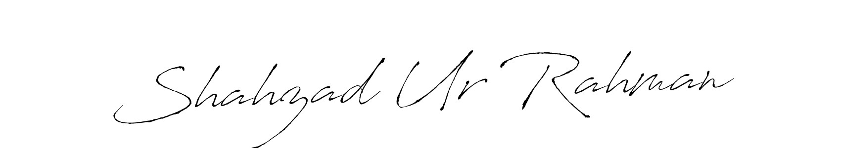 How to make Shahzad Ur Rahman name signature. Use Antro_Vectra style for creating short signs online. This is the latest handwritten sign. Shahzad Ur Rahman signature style 6 images and pictures png