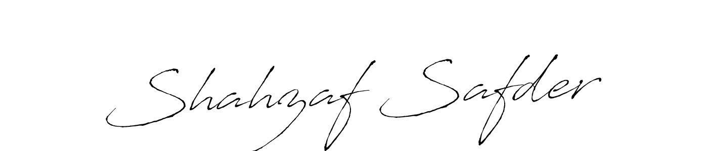 Make a beautiful signature design for name Shahzaf Safder. With this signature (Antro_Vectra) style, you can create a handwritten signature for free. Shahzaf Safder signature style 6 images and pictures png