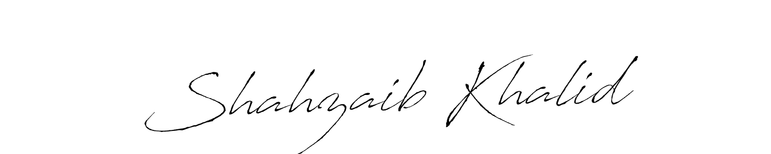 Antro_Vectra is a professional signature style that is perfect for those who want to add a touch of class to their signature. It is also a great choice for those who want to make their signature more unique. Get Shahzaib Khalid name to fancy signature for free. Shahzaib Khalid signature style 6 images and pictures png
