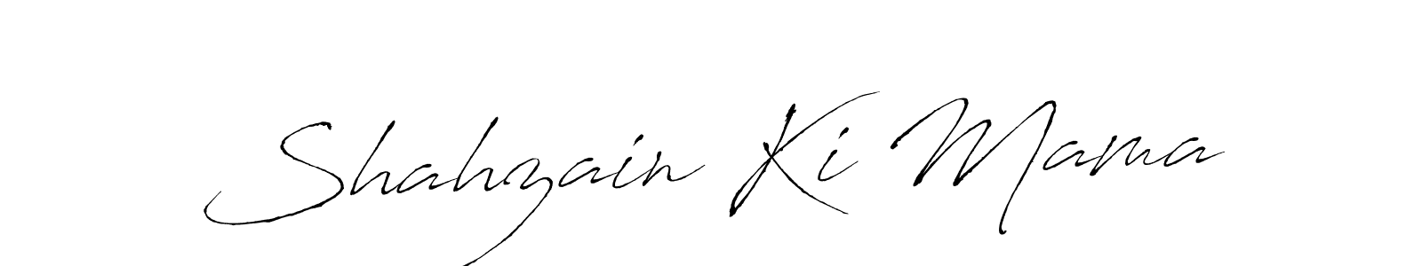 Also we have Shahzain Ki Mama name is the best signature style. Create professional handwritten signature collection using Antro_Vectra autograph style. Shahzain Ki Mama signature style 6 images and pictures png