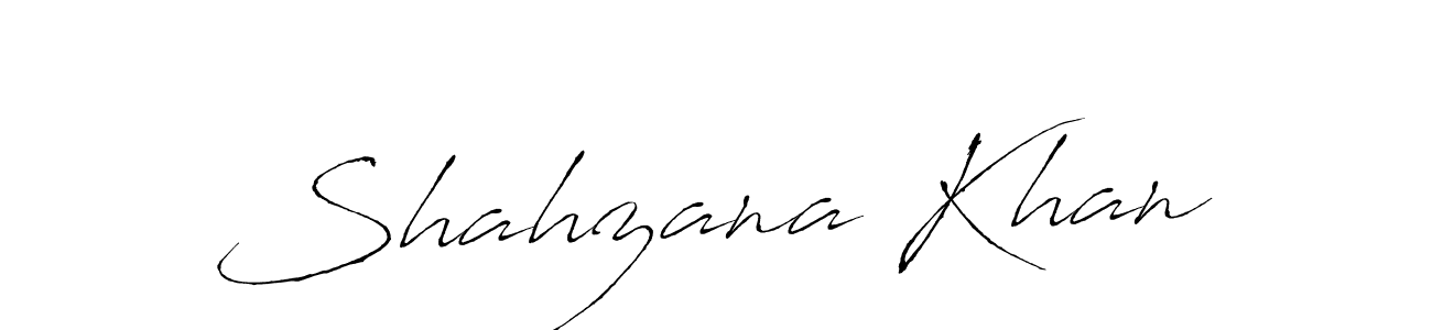 How to make Shahzana Khan name signature. Use Antro_Vectra style for creating short signs online. This is the latest handwritten sign. Shahzana Khan signature style 6 images and pictures png