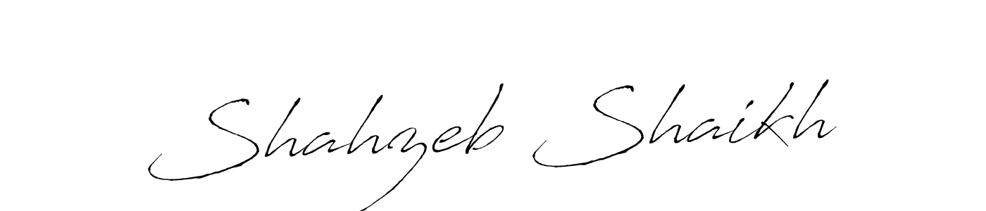 Make a beautiful signature design for name Shahzeb Shaikh. With this signature (Antro_Vectra) style, you can create a handwritten signature for free. Shahzeb Shaikh signature style 6 images and pictures png