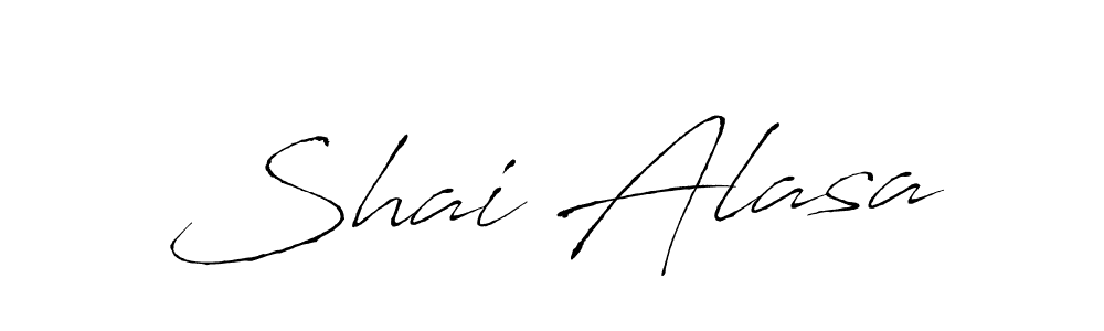 How to make Shai Alasa signature? Antro_Vectra is a professional autograph style. Create handwritten signature for Shai Alasa name. Shai Alasa signature style 6 images and pictures png