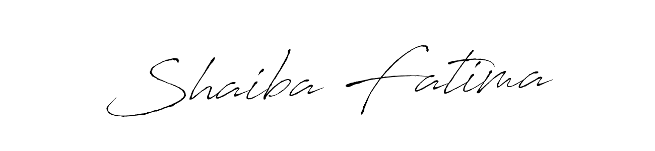 Design your own signature with our free online signature maker. With this signature software, you can create a handwritten (Antro_Vectra) signature for name Shaiba Fatima. Shaiba Fatima signature style 6 images and pictures png