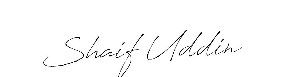 Design your own signature with our free online signature maker. With this signature software, you can create a handwritten (Antro_Vectra) signature for name Shaif Uddin. Shaif Uddin signature style 6 images and pictures png