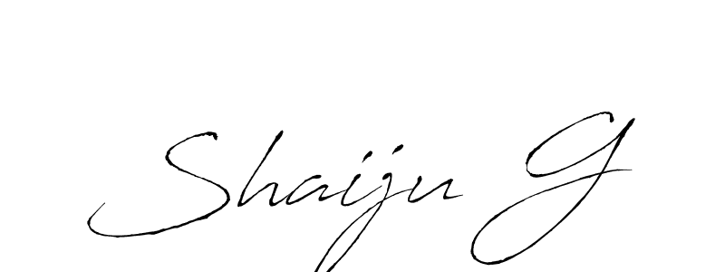 Antro_Vectra is a professional signature style that is perfect for those who want to add a touch of class to their signature. It is also a great choice for those who want to make their signature more unique. Get Shaiju G name to fancy signature for free. Shaiju G signature style 6 images and pictures png