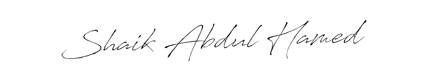 How to make Shaik Abdul Hamed signature? Antro_Vectra is a professional autograph style. Create handwritten signature for Shaik Abdul Hamed name. Shaik Abdul Hamed signature style 6 images and pictures png