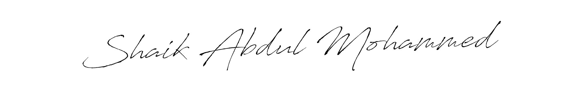 Design your own signature with our free online signature maker. With this signature software, you can create a handwritten (Antro_Vectra) signature for name Shaik Abdul Mohammed. Shaik Abdul Mohammed signature style 6 images and pictures png