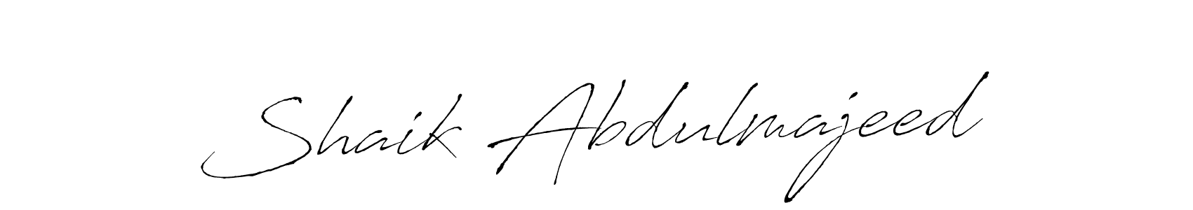 Make a beautiful signature design for name Shaik Abdulmajeed. With this signature (Antro_Vectra) style, you can create a handwritten signature for free. Shaik Abdulmajeed signature style 6 images and pictures png