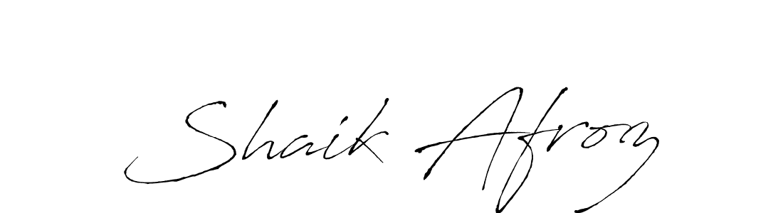 How to make Shaik Afroz name signature. Use Antro_Vectra style for creating short signs online. This is the latest handwritten sign. Shaik Afroz signature style 6 images and pictures png