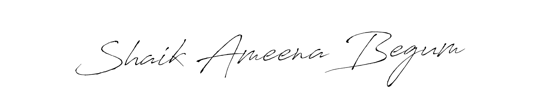 Shaik Ameena Begum stylish signature style. Best Handwritten Sign (Antro_Vectra) for my name. Handwritten Signature Collection Ideas for my name Shaik Ameena Begum. Shaik Ameena Begum signature style 6 images and pictures png