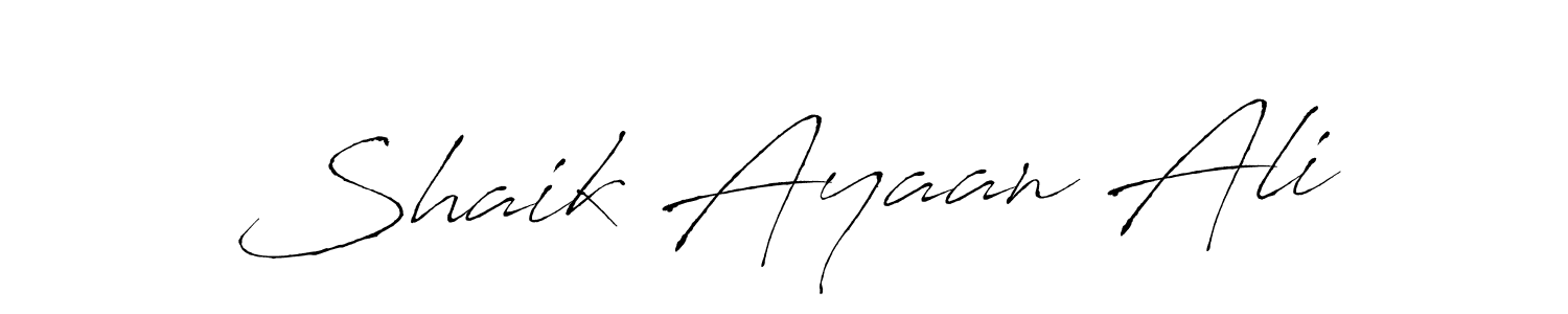 Antro_Vectra is a professional signature style that is perfect for those who want to add a touch of class to their signature. It is also a great choice for those who want to make their signature more unique. Get Shaik Ayaan Ali name to fancy signature for free. Shaik Ayaan Ali signature style 6 images and pictures png