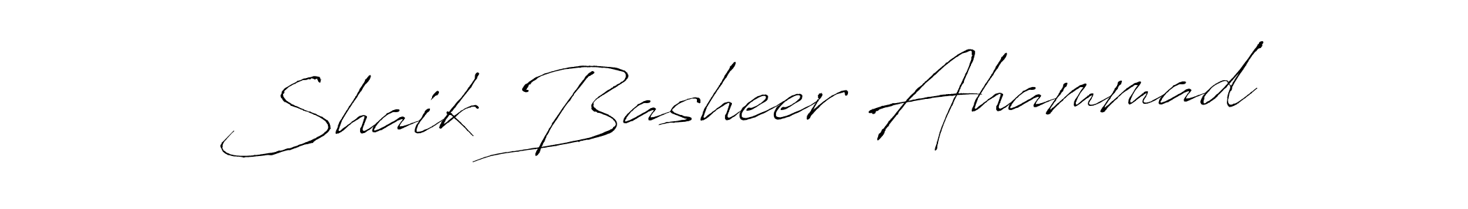 How to make Shaik Basheer Ahammad signature? Antro_Vectra is a professional autograph style. Create handwritten signature for Shaik Basheer Ahammad name. Shaik Basheer Ahammad signature style 6 images and pictures png