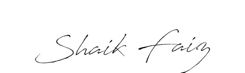 Also we have Shaik Faiz name is the best signature style. Create professional handwritten signature collection using Antro_Vectra autograph style. Shaik Faiz signature style 6 images and pictures png