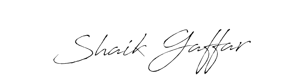 Shaik Gaffar stylish signature style. Best Handwritten Sign (Antro_Vectra) for my name. Handwritten Signature Collection Ideas for my name Shaik Gaffar. Shaik Gaffar signature style 6 images and pictures png