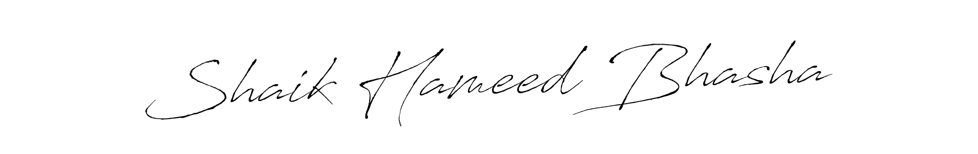 Antro_Vectra is a professional signature style that is perfect for those who want to add a touch of class to their signature. It is also a great choice for those who want to make their signature more unique. Get Shaik Hameed Bhasha name to fancy signature for free. Shaik Hameed Bhasha signature style 6 images and pictures png