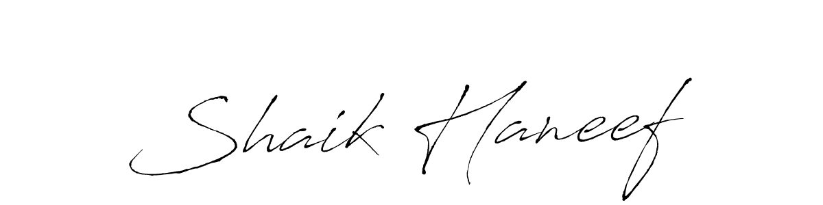 Design your own signature with our free online signature maker. With this signature software, you can create a handwritten (Antro_Vectra) signature for name Shaik Haneef. Shaik Haneef signature style 6 images and pictures png