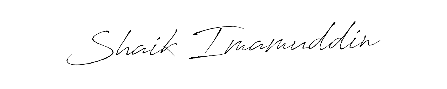 Create a beautiful signature design for name Shaik Imamuddin. With this signature (Antro_Vectra) fonts, you can make a handwritten signature for free. Shaik Imamuddin signature style 6 images and pictures png