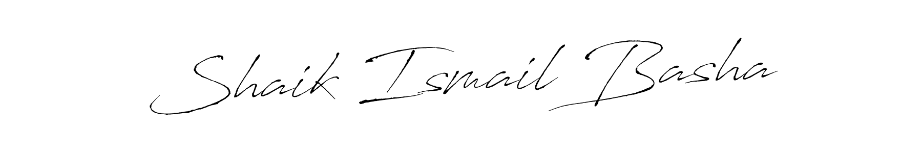 Create a beautiful signature design for name Shaik Ismail Basha. With this signature (Antro_Vectra) fonts, you can make a handwritten signature for free. Shaik Ismail Basha signature style 6 images and pictures png