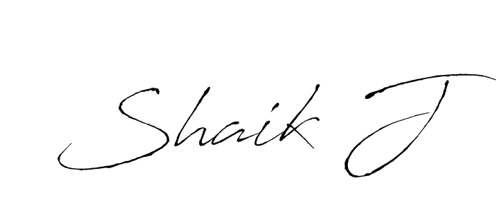 How to make Shaik J signature? Antro_Vectra is a professional autograph style. Create handwritten signature for Shaik J name. Shaik J signature style 6 images and pictures png