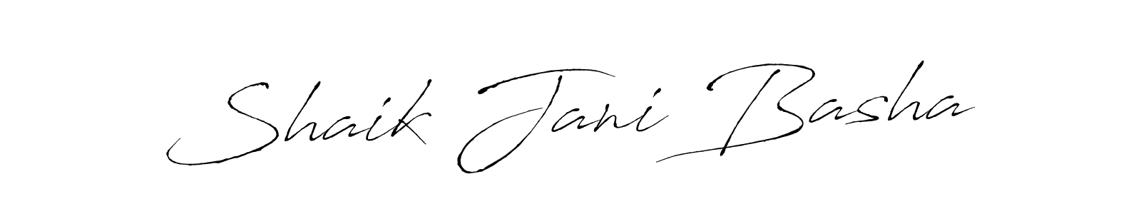How to make Shaik Jani Basha signature? Antro_Vectra is a professional autograph style. Create handwritten signature for Shaik Jani Basha name. Shaik Jani Basha signature style 6 images and pictures png