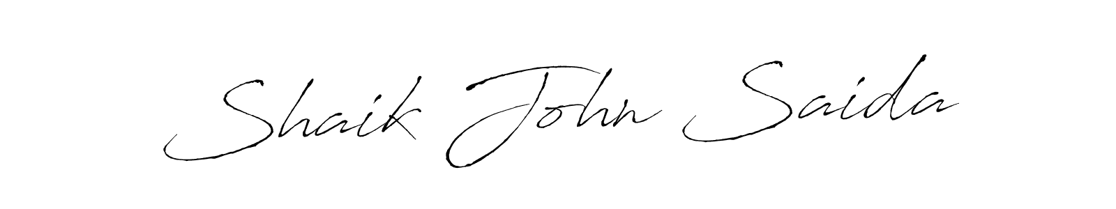 How to Draw Shaik John Saida signature style? Antro_Vectra is a latest design signature styles for name Shaik John Saida. Shaik John Saida signature style 6 images and pictures png
