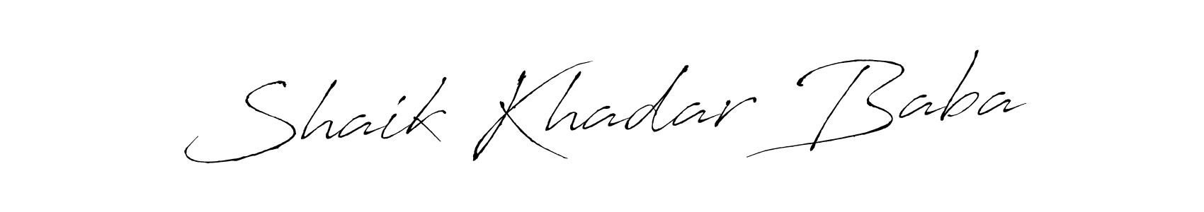 The best way (Antro_Vectra) to make a short signature is to pick only two or three words in your name. The name Shaik Khadar Baba include a total of six letters. For converting this name. Shaik Khadar Baba signature style 6 images and pictures png
