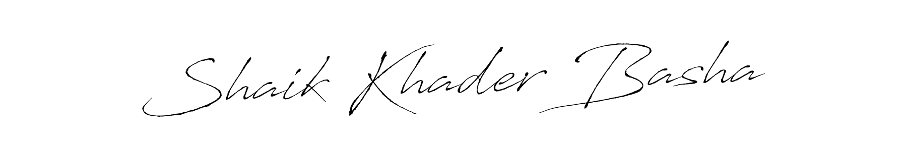 It looks lik you need a new signature style for name Shaik Khader Basha. Design unique handwritten (Antro_Vectra) signature with our free signature maker in just a few clicks. Shaik Khader Basha signature style 6 images and pictures png