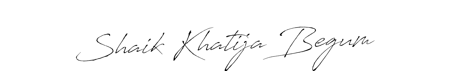Shaik Khatija Begum stylish signature style. Best Handwritten Sign (Antro_Vectra) for my name. Handwritten Signature Collection Ideas for my name Shaik Khatija Begum. Shaik Khatija Begum signature style 6 images and pictures png