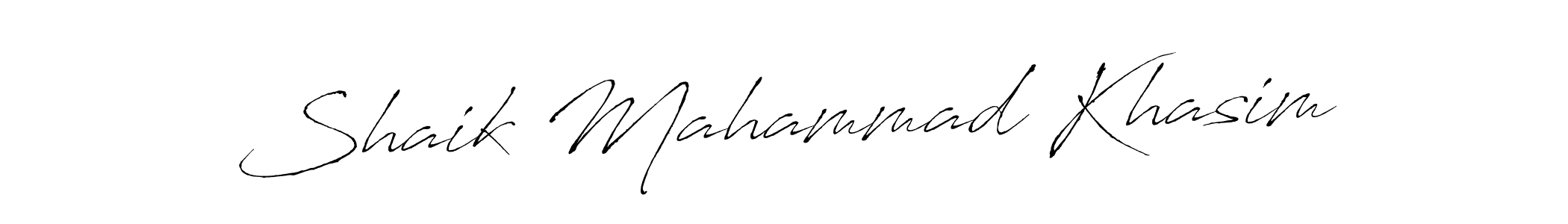 You should practise on your own different ways (Antro_Vectra) to write your name (Shaik Mahammad Khasim) in signature. don't let someone else do it for you. Shaik Mahammad Khasim signature style 6 images and pictures png