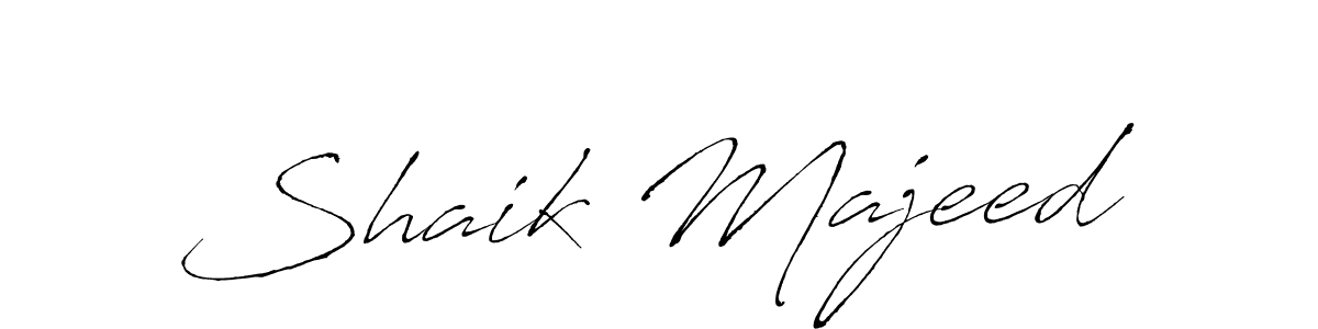 Create a beautiful signature design for name Shaik Majeed. With this signature (Antro_Vectra) fonts, you can make a handwritten signature for free. Shaik Majeed signature style 6 images and pictures png