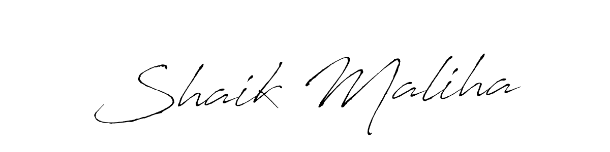Also we have Shaik Maliha name is the best signature style. Create professional handwritten signature collection using Antro_Vectra autograph style. Shaik Maliha signature style 6 images and pictures png