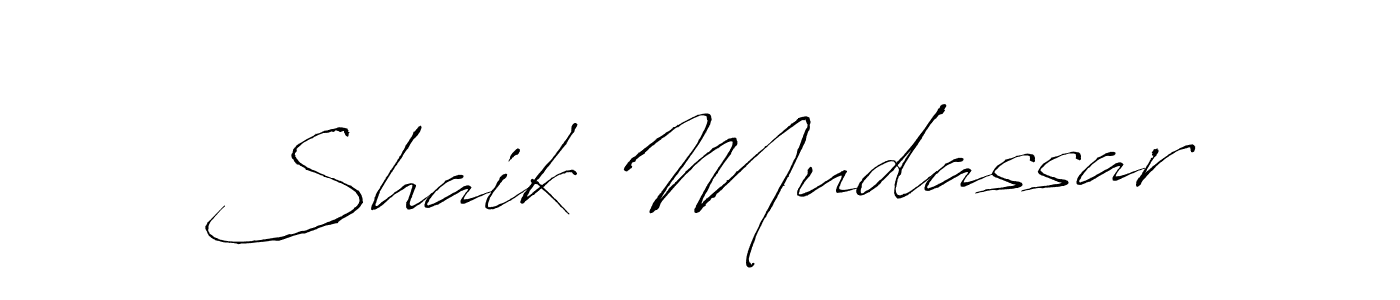 Use a signature maker to create a handwritten signature online. With this signature software, you can design (Antro_Vectra) your own signature for name Shaik Mudassar. Shaik Mudassar signature style 6 images and pictures png