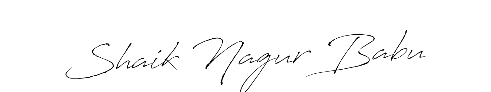 It looks lik you need a new signature style for name Shaik Nagur Babu. Design unique handwritten (Antro_Vectra) signature with our free signature maker in just a few clicks. Shaik Nagur Babu signature style 6 images and pictures png