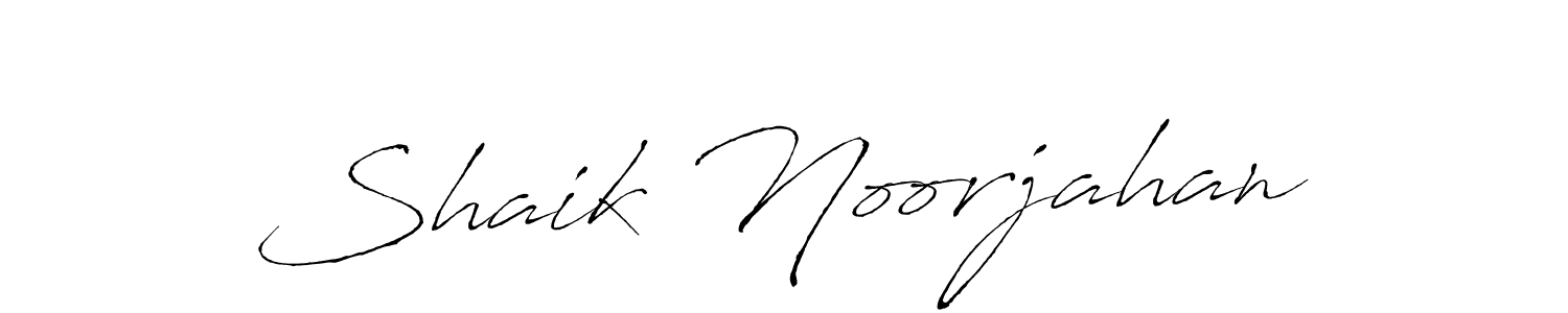 Shaik Noorjahan stylish signature style. Best Handwritten Sign (Antro_Vectra) for my name. Handwritten Signature Collection Ideas for my name Shaik Noorjahan. Shaik Noorjahan signature style 6 images and pictures png