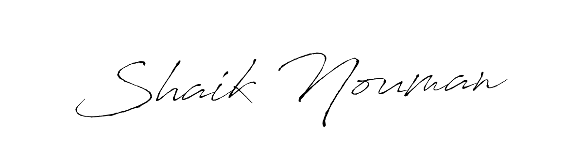 Design your own signature with our free online signature maker. With this signature software, you can create a handwritten (Antro_Vectra) signature for name Shaik Nouman. Shaik Nouman signature style 6 images and pictures png