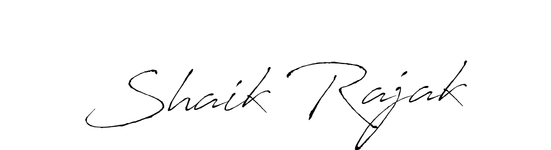 Shaik Rajak stylish signature style. Best Handwritten Sign (Antro_Vectra) for my name. Handwritten Signature Collection Ideas for my name Shaik Rajak. Shaik Rajak signature style 6 images and pictures png