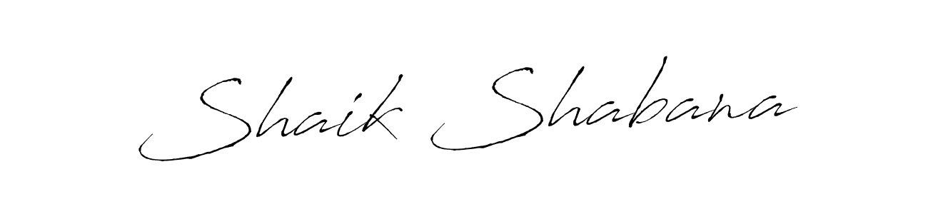 Make a beautiful signature design for name Shaik Shabana. With this signature (Antro_Vectra) style, you can create a handwritten signature for free. Shaik Shabana signature style 6 images and pictures png
