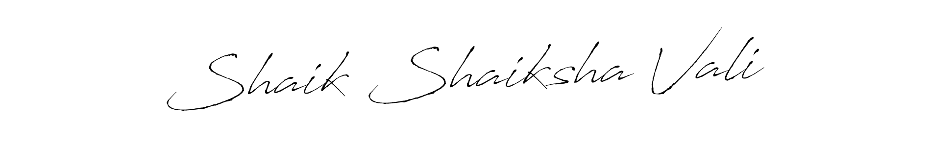 Also we have Shaik Shaiksha Vali name is the best signature style. Create professional handwritten signature collection using Antro_Vectra autograph style. Shaik Shaiksha Vali signature style 6 images and pictures png