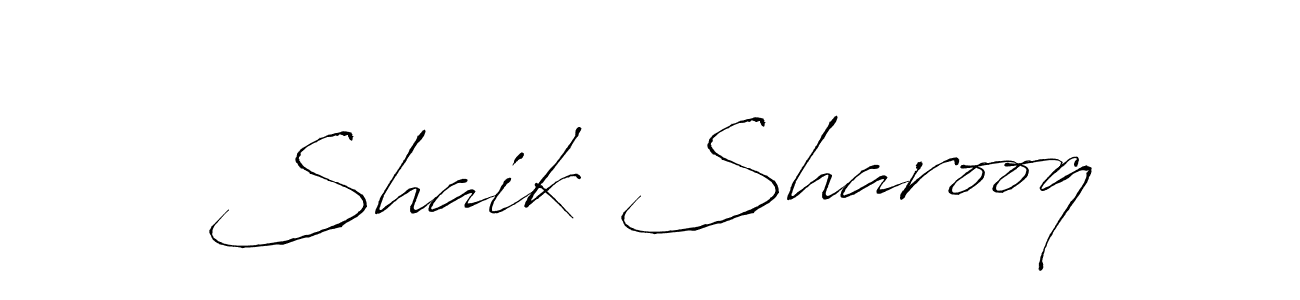 Make a beautiful signature design for name Shaik Sharooq. With this signature (Antro_Vectra) style, you can create a handwritten signature for free. Shaik Sharooq signature style 6 images and pictures png