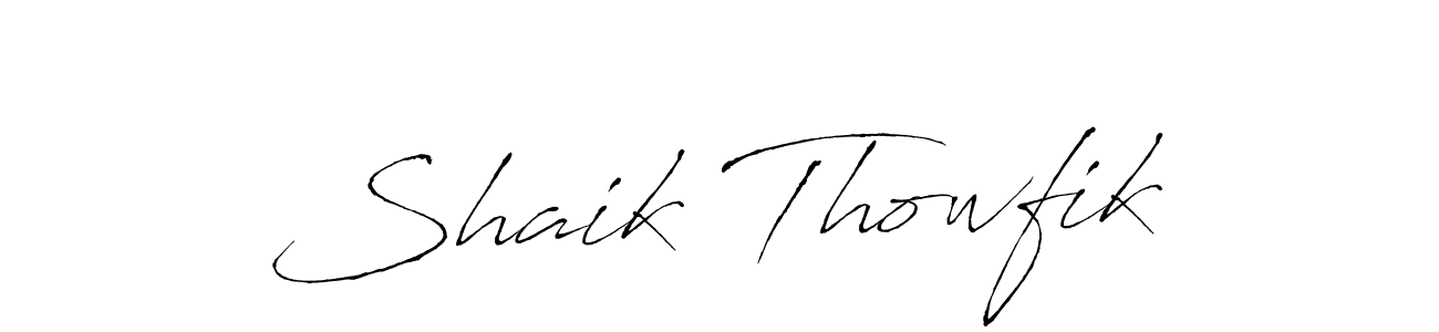 The best way (Antro_Vectra) to make a short signature is to pick only two or three words in your name. The name Shaik Thowfik include a total of six letters. For converting this name. Shaik Thowfik signature style 6 images and pictures png