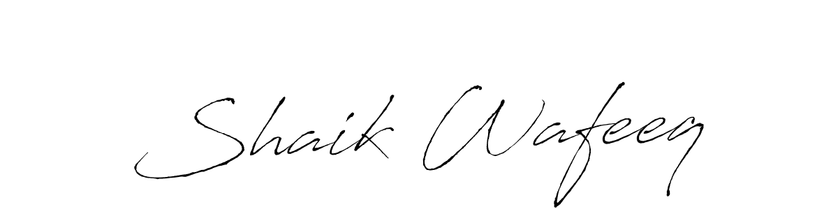 Use a signature maker to create a handwritten signature online. With this signature software, you can design (Antro_Vectra) your own signature for name Shaik Wafeeq. Shaik Wafeeq signature style 6 images and pictures png