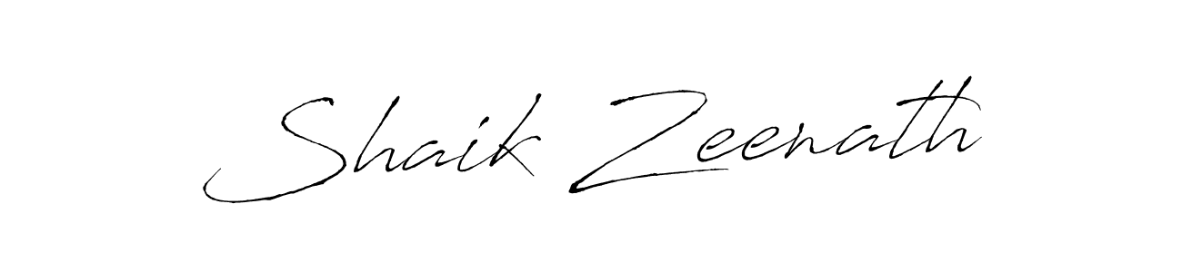 Use a signature maker to create a handwritten signature online. With this signature software, you can design (Antro_Vectra) your own signature for name Shaik Zeenath. Shaik Zeenath signature style 6 images and pictures png