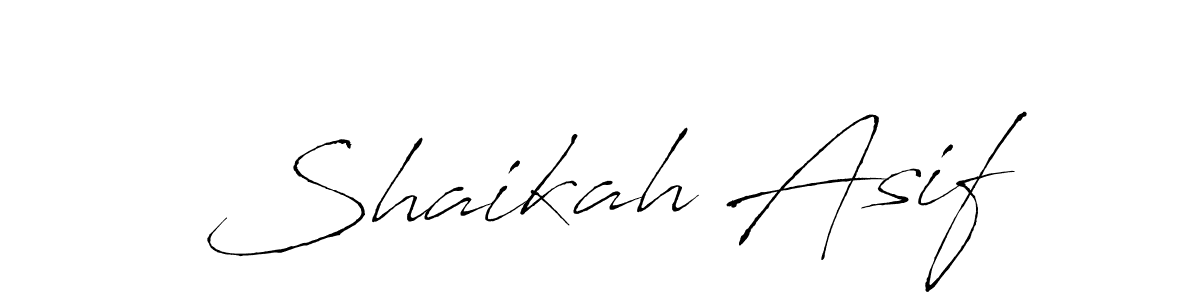 Design your own signature with our free online signature maker. With this signature software, you can create a handwritten (Antro_Vectra) signature for name Shaikah Asif. Shaikah Asif signature style 6 images and pictures png